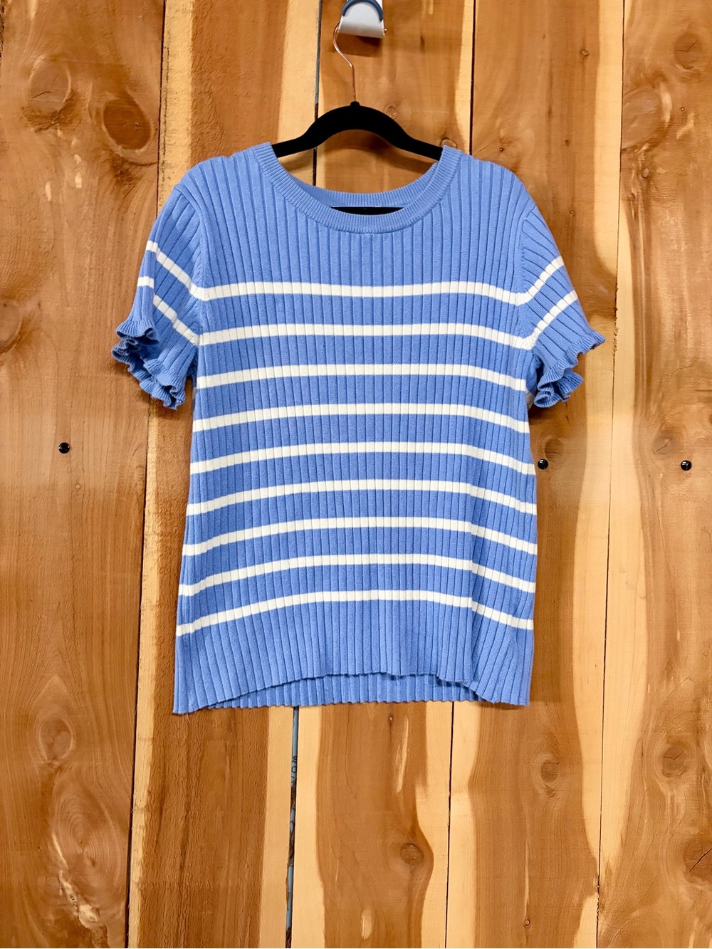 Girl’s H&M Blue and White Striped Shirt